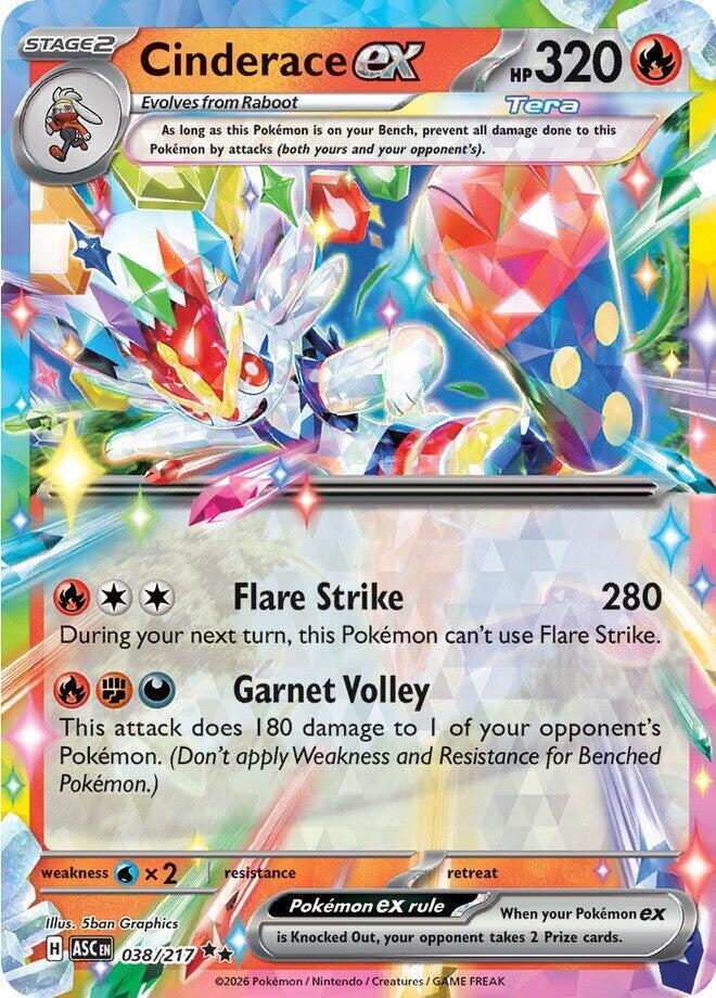 Cinderace ex - 038/217 Ascended Heroes