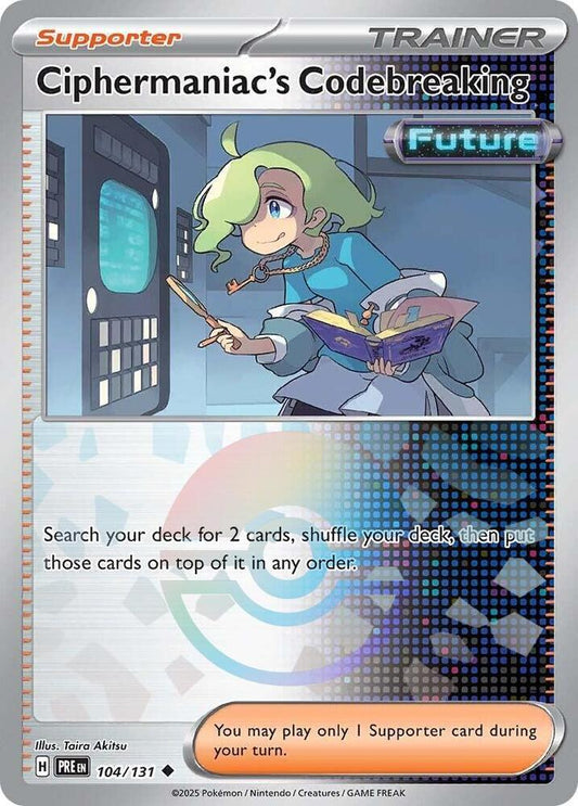 Ciphermaniac's Codebreaking - Prismatic Evolutions 104/131 Poke Ball Holo