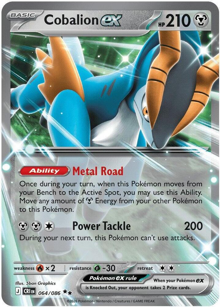 Cobalion ex - 064/086 Chaos Rising