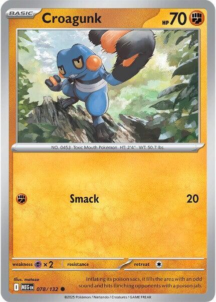 Croagunk - 078/132 Mega Evolution Common