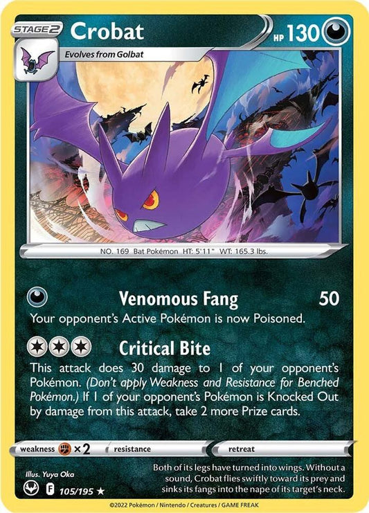 Crobat - Silver Tempest 105/195 Holo Rare