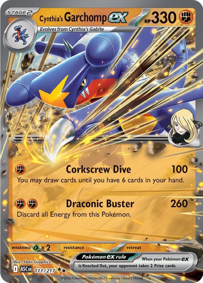 Cynthia's Garchomp ex - 111/217 Ascended Heroes