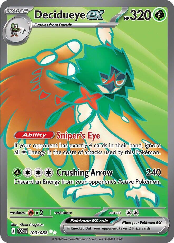 Decidueye ex - 100/088 Perfect Order Ultra Rare