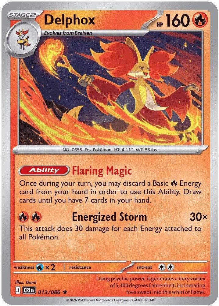 Delphox - 013/086 Chaos Rising