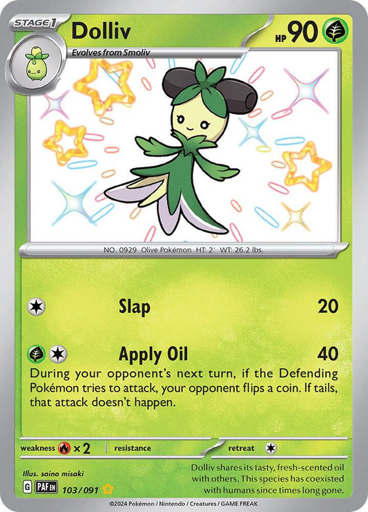 Dolliv - Paldean Fates 103/091 Shiny Rare