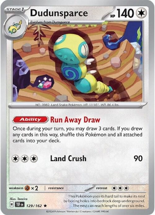 Dudunsparce - 129/162 Temporal Forces Holo