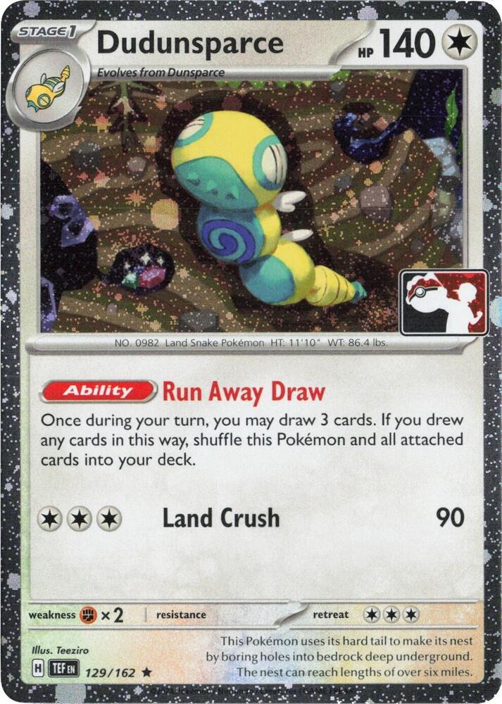 Dudunsparce - 129/162 (Cosmos Holo) - Prize Pack / De Liga Español