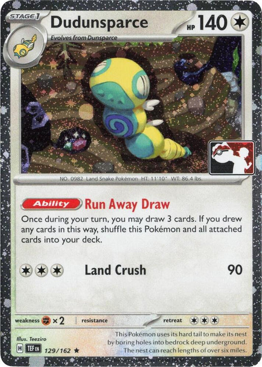 Dudunsparce - 129/162 (Cosmos Holo) - Prize Pack / De Liga Español
