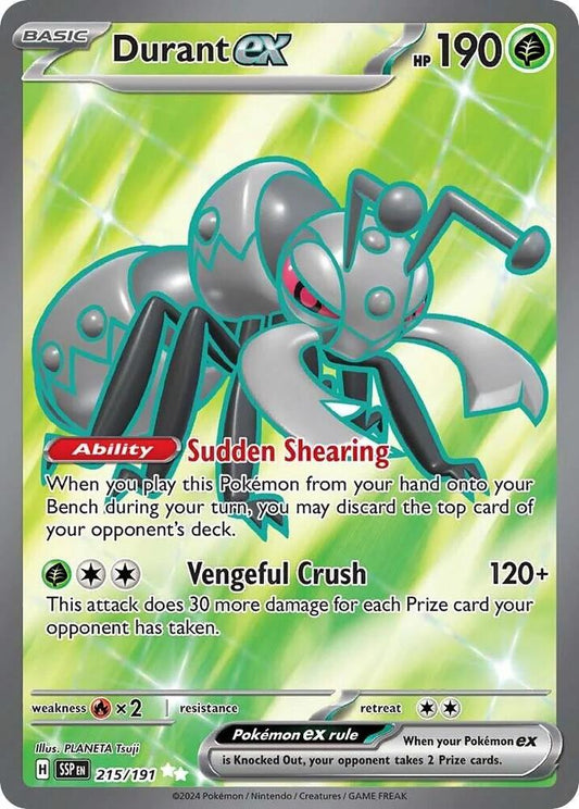 Durant EX - Surging Sparks 215/191 Ultra Rare