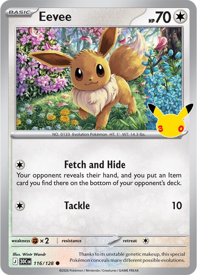 Eevee - 116/128 30th Celebration