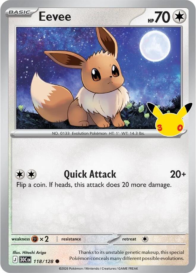 Eevee - 118/128 30th Celebration