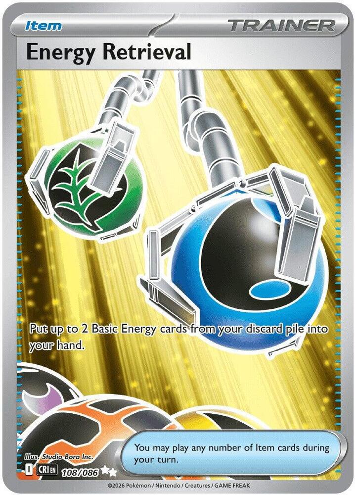 Energy Retrieval -  108/086 Chaos Rising Ultra Rare
