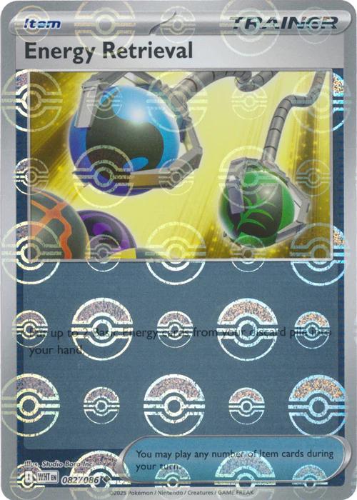 Energy Retrieval - White Flare 082/086 Poke Ball Holo