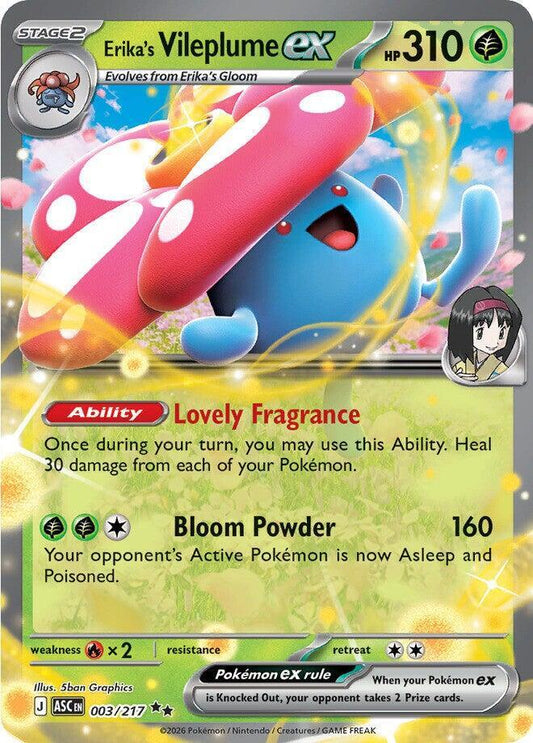 Erika's Vileplume ex - 003/217 Ascended Heroes