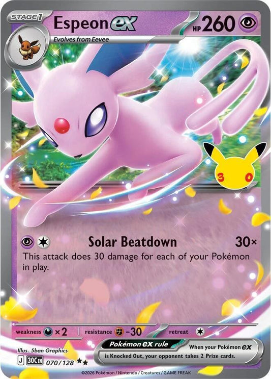 Espeon ex - 070/128 30th Celebration