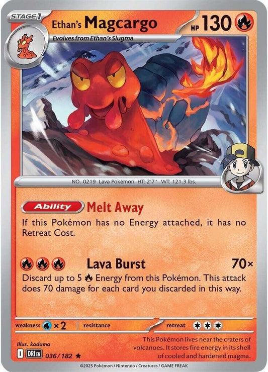 Ethan's Magcargo - Destined Rivals 036/182 Holo Rare
