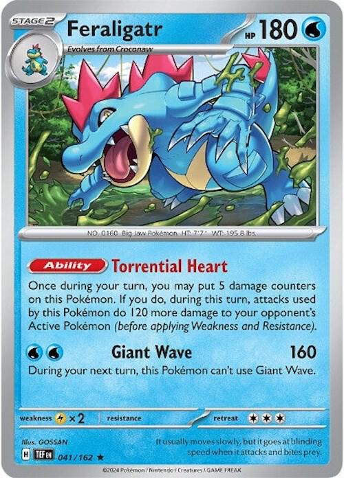 Feraligatr - Temporal Forces 041/162 Reverse Holo