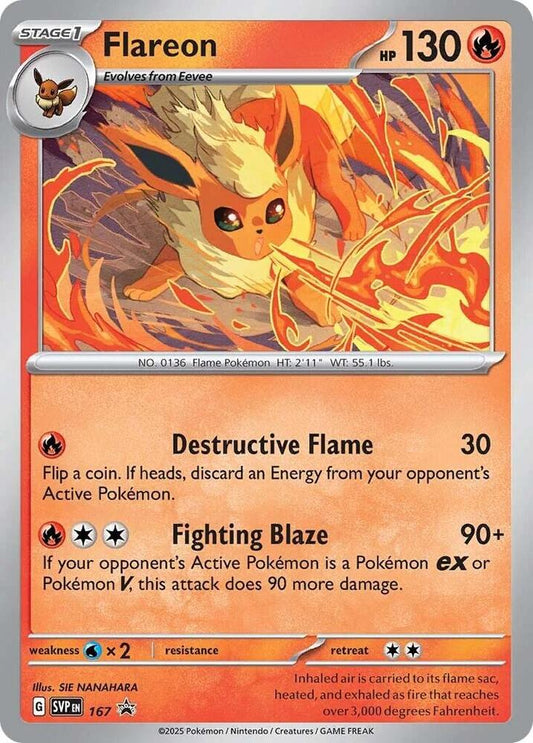 Flareon - Scarlet & Violet Promo 167 Holo Rare