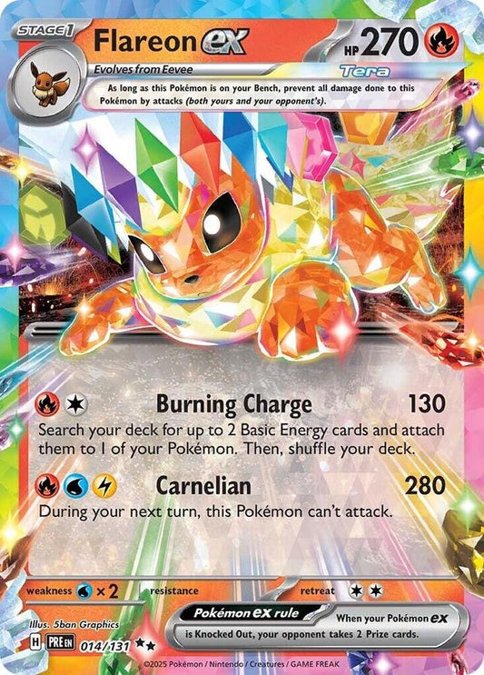 Flareon EX - 014/131 Prismatic Evolutions Double Rare