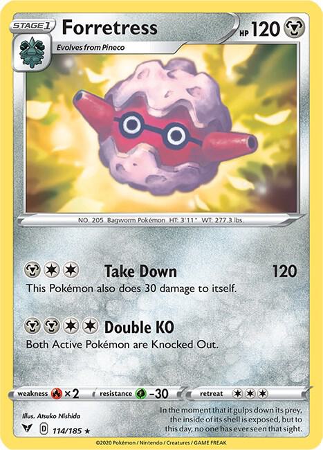 Forretress - Vivid Voltage 114/185 Reverse Holo