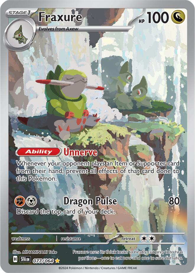 Fraxure - 077/064 Shrouded Fable Illustration Rare