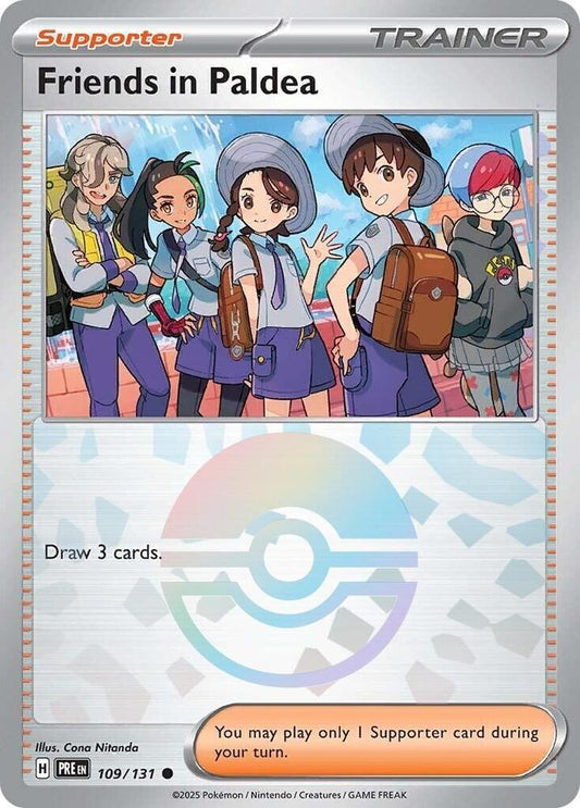 Friends in Paldea - Prismatic Evolutions 109/131 Poke Ball Holo