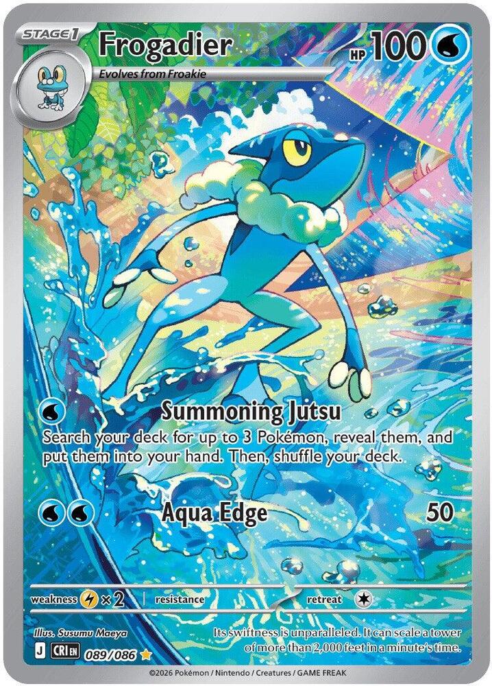 Frogadier - 089/086 Chaos Rising Illustration Rare