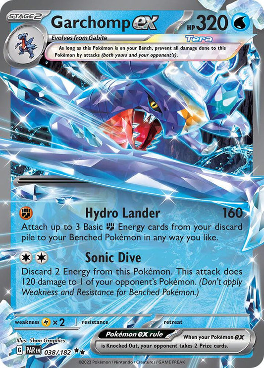 Garchomp ex - 038/182 Paradox Rift