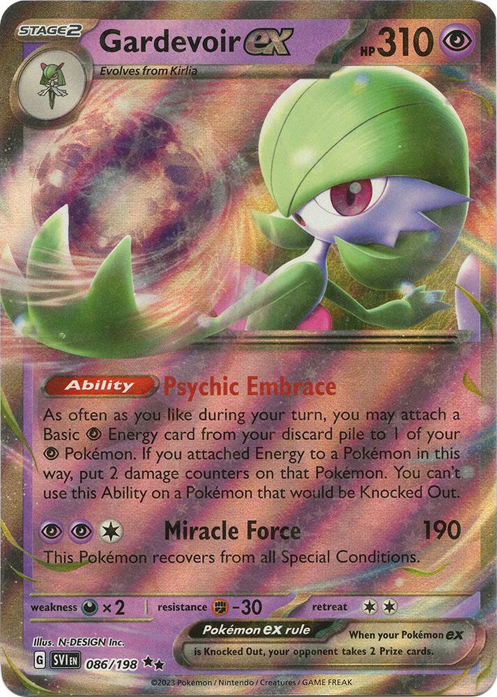Gardevoir EX - 086/198 Scarlet & Violet Double Rare