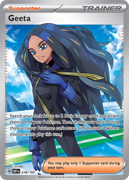 Geeta - 218/197 Obsidian Flames Ultra Rare