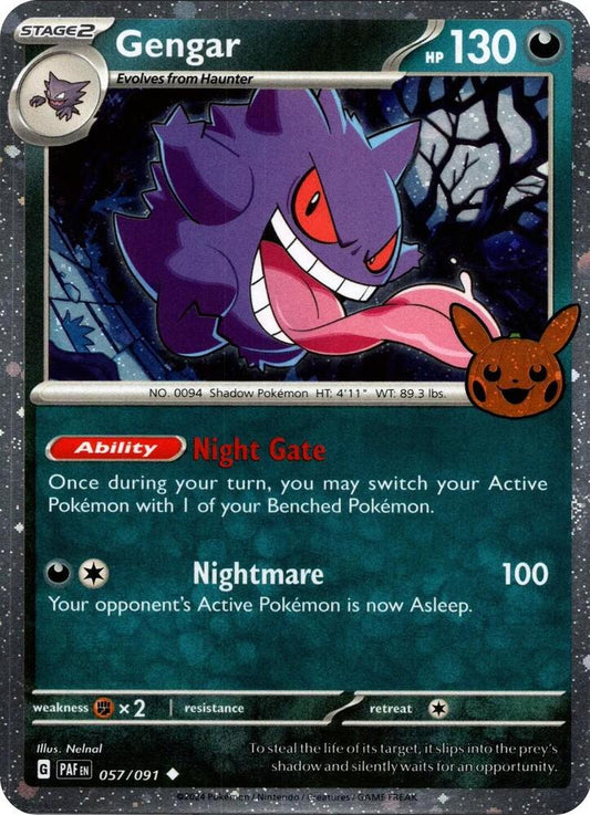 Gengar- Trick or Trade 057/101 Cosmos Holo