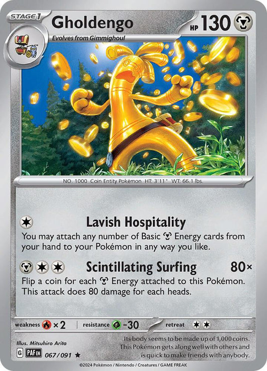Gholdengo - Paldean Fates 067/091 Holo Rare