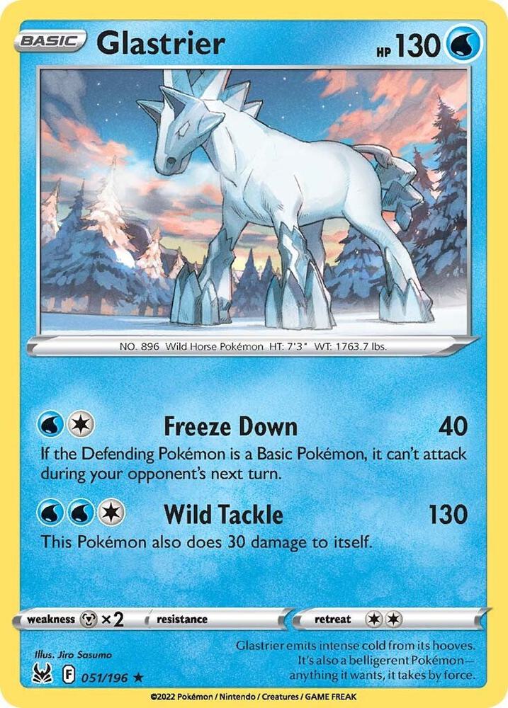 Glastrier - Lost Origin 051/196 Holo Rare
