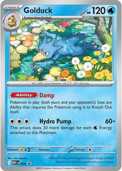 Golduck - 008 Mega Evolution Promo