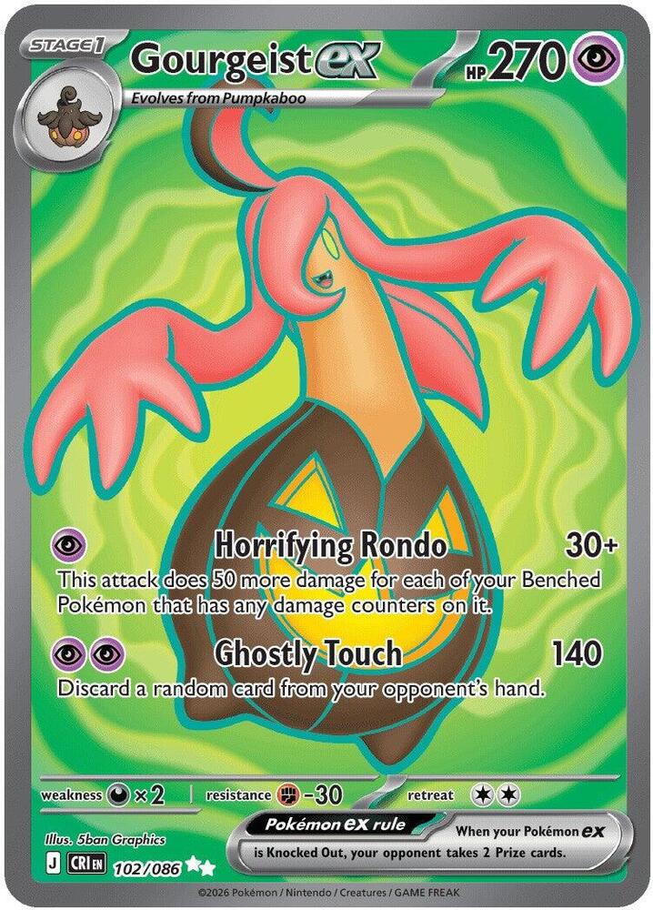 Gourgeist ex - 102/086 Chaos Rising Ultra Rare