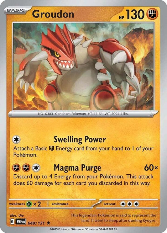 Groudon - Prismatic Evolutions 049/131 Holo Rare