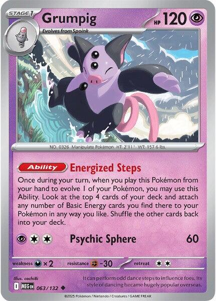 Grumpig - 063/132 Mega Evolution Uncommon