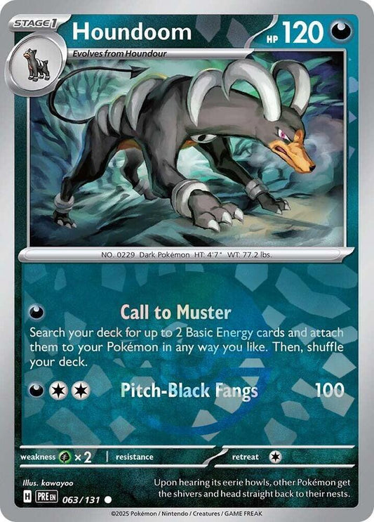 Houndoom - Prismatic Evolutions 063/131 Poke Ball Holo