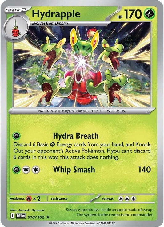 Hydrapple - Destined Rivals 018/182 Holo Rare