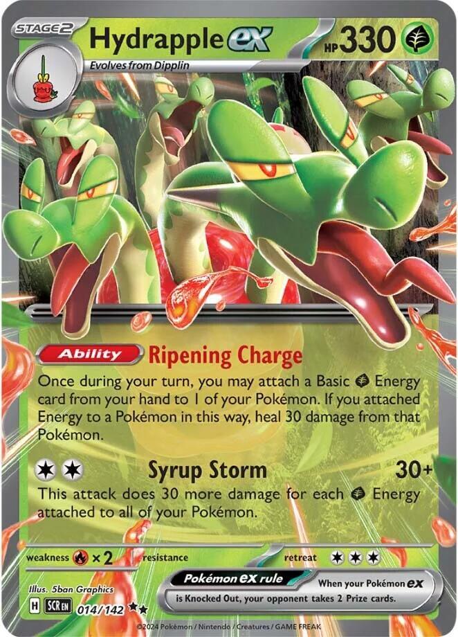 Hydrapple ex - 014/142 Stellar Crown Double Rare