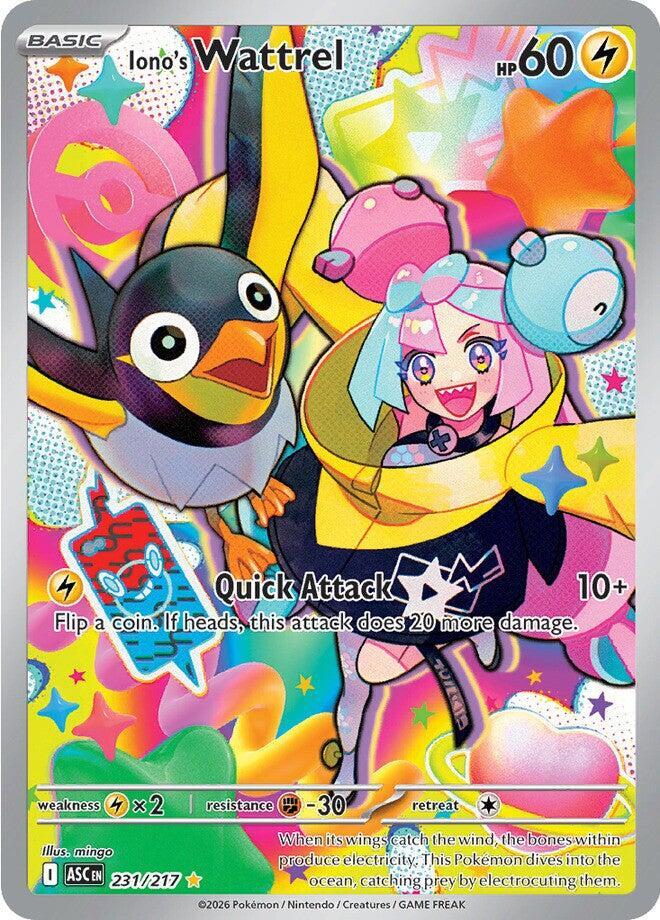 Iono's Wattrel - 231/217 Ascended Heroes Illustration Rare
