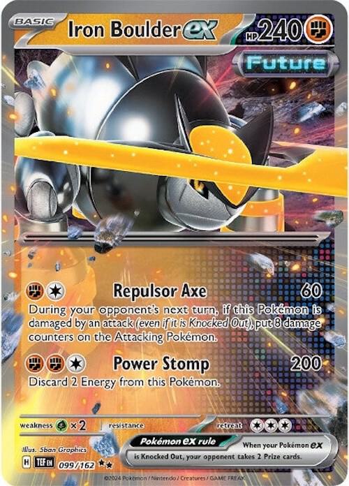 Iron Boulder EX / Ferromole- Temporal Forces 099/162 Double Rare