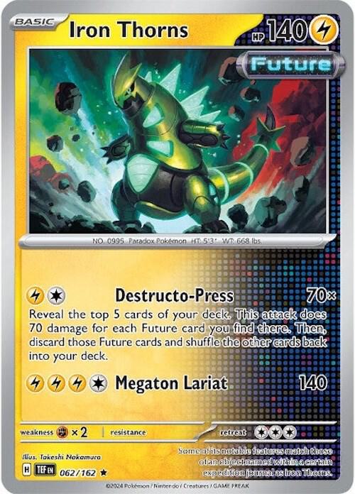 Iron Thorns - Temporal Forces 062/162 Holo Rare