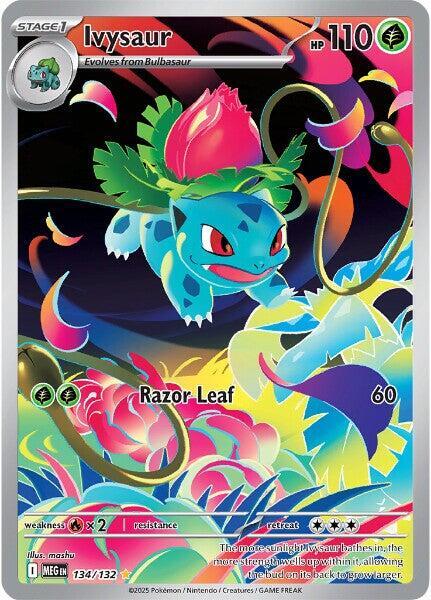 Ivysaur - 134/132 Mega Evolution Illustration Rare