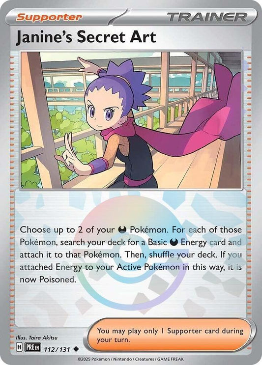 Janine's Secret Art - Prismatic Evolutions 112/131 Poke Ball Holo