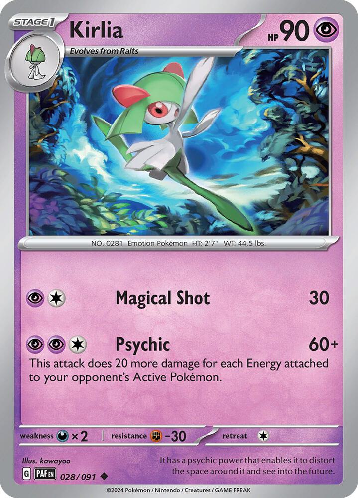 Kirlia - Paldean Fates 028/091 Uncommon