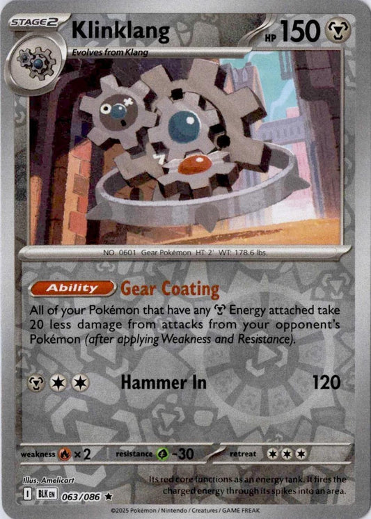 Klinklang - Black Bolt 063/086 Reverse Holo