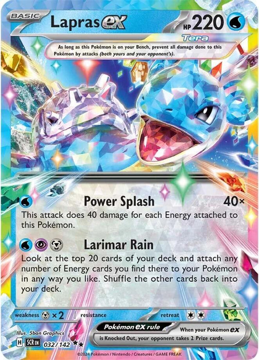 Lapras EX - Stellar Crown 032/142 Double Rare