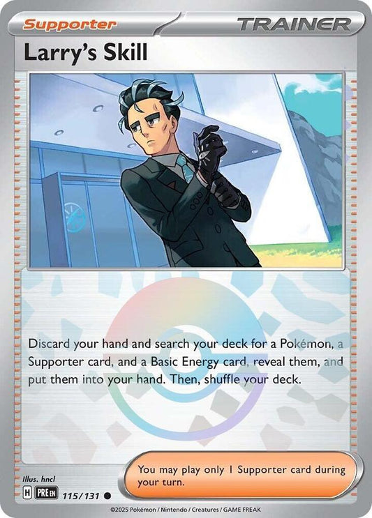 Larry's Skill - Prismatic Evolutions 115/131 Poke Ball Holo