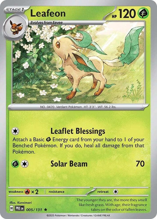 Leafeon - Prismatic Evolutions 005/131 Holo Rare